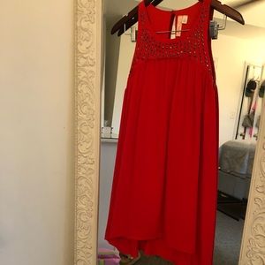 Stunning red embellished dress